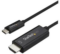 StarTech.com 3ft (1m) USB C to HDMI Cable - 4K 60Hz USB Type C to HDMI 2.0 Video Adapter Cable - Thunderbolt 3 Compatible - Laptop to HDMI Monitor/Display - DP 1.2 Alt Mode HBR2 - Black