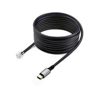 StarTech.com USB-C to RJ9 Adapter for Office Phone Handset or Wired/Wireless Headset, Use Landline Hardware, 6ft (1.8m) Cable