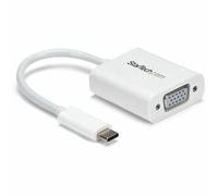 Startech Usb-C To Vga Adapter White Thunderbolt 3 Compatible Usb C Adapter Usb