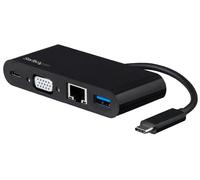 STARTECH - USB-C to VGA Multiport Adaptor with Power Delivery, Black