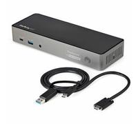 StarTech.com USB-C USB-A Dock - Hybrid Triple Monitor Docking Station DP/HDMI 4K 60Hz 85W PD