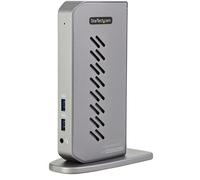 StarTech.com USB-C USB-A Dock - Hybrid Universal USB 3.0 Docking Station for USB-C or USB-A Laptop - Dual Monitor 4K 60Hz HDMI/DisplayPort - 6x USB-A, GbE - USB 3.1 Gen 1 - Windows/Mac