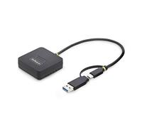 StarTech USB-C/USB-A to M.2 NVMe Dock Adapter, 10Gbps, Tool-Free External M.2 NVMe SSD Reader, B+M/M-Key