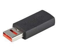 StarTech.com Secure Charging USB Data Blocker Adapter - Male to Female USB-A Charge-Only Adapter - No-Data Charge/Power-Only Adapter for Phone/Tablet - Data Blocking USB Protector Adapter