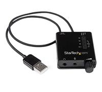 StarTech.com USB Stereo Audio Adapter External Sound Card with SPDIF Digital Audio and Stereo Mic