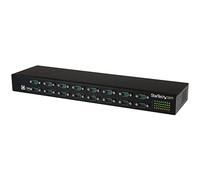 StarTech USB to Serial Hub, 16-Port, USB to RS232 Hub (ICUSB23216FD) | COM Port Retention, Rack Mount and Daisy Chainable