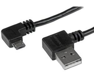 STARTECH USB2AUB2RA2M LEAD, USB2.0A-MICRO B, RIGHT ANGLE 2M