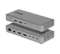 StarTech USB4 Docking Station, Driverless Dual 4K for macOS and Windows, Universal USB-C Dock with 100W Laptop Charging and 2.5GbE