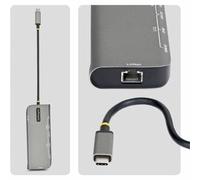 StarTech 7-in-1 USB4 Multiport Adapter, Driverless Dual-4K for macOS and Windows, 140W Power Delivery Charging, 3-Port 10Gbps Hub, 2.5 Gigabit Ethernet, Mini Dock