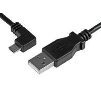 StarTech Micro-USB Charge-and-Sync Cable M/M - Left-Angle - 24 AWG - 0.5 m