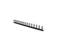 StarTech 20U Vertical Server Rack Cable Manager, D-Ring, 2.8ft (CMVER20UD) | Network rack cord manager panel, D-ring hooks, 0.85m (2.8ft) wire organiser, Improves airflow and passive cooling, Steel