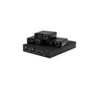 StarTech.com ST124HDBT 3 Port HDBaseT Extender Kit with 3 Receivers, 1 x 3 HDMI Over CAT5 Splitter, 1-to-3 HDBaseT Distribution System, Up to 4K