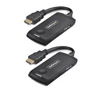 StarTech Wireless HDMI Extender for Meeting Rooms and Huddle Spaces, 4K 60Hz, 65ft Range, USB Powered, Plug-and-Play Transmitter and Receiver Kit