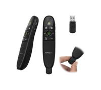 StarTech Wireless Presentation Remote with Green Laser Pointer 90ft Black