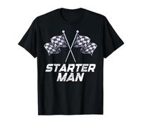 Started Man Pit Crew Family Team Racing Birthday Race Car T-Shirt