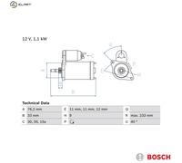Bosch 0986018200 Starter Motor