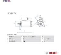 Bosch 0986018200 Starter Motor