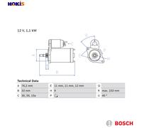 Bosch 0986018200 Starter Motor