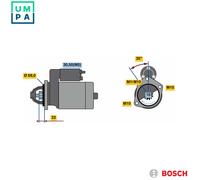 BOSCH 0 986 023 870 Starter motor