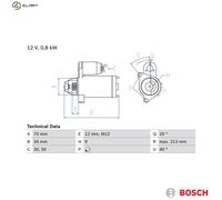 BOSCH 0 986 027 060 Starter motor