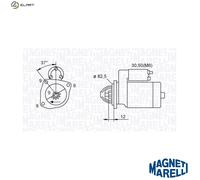 Starter motor 063721264010 MAGNETI MARELLI for ALFA ROMEO FIAT SAAB OPEL LANCIA