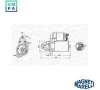 MAGNETI MARELLI 063721283010 Starter motor