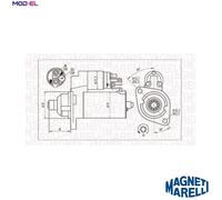 MAGNETI MARELLI STARTER 063721323010 FOR AUDI SEAT SKODA