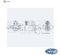 Starter motor Clockwise rotation 063721407010 MAGNETI MARELLI for CITROËN TOYOTA