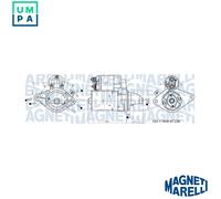 Starter motor Clockwise rotation 063721407010 MAGNETI MARELLI for CITROËN TOYOTA