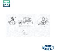 MAGNETI MARELLI 063726156010 Starter motor