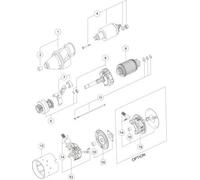 Starter 10.3mm Bore Diameter 82.5mm Flange Diameter 9 Teeth MAHLE MS404