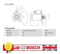 Starter Motor 0986018151 Bosch 1516799R 1446802M91 1447732R1 3581576M01A Quality