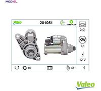 VALEO 201051 Starter motor