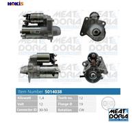 STARTER 5014038 FOR MAZDA FORD FUSION IKON/V FIESTA/VI/Van B-MAX Y404 1.4L 4cyl