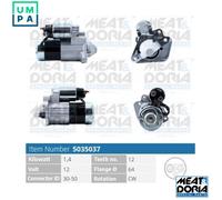 STARTER 5035037 FOR RENAULT SCENIC/II/GRAND/III MODUS LOGAN LUTECIA EURO/CLIO