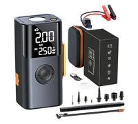 Starter Aid Med - 10000MAh Rechargeable Starter Motor, Portable, Power Bank And Bat Air Compressor Combine, Powerless Air Pump, For Road Trip Camping Cars Motorcycles
