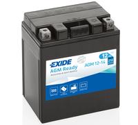 Exide AGM12-14 Kawasaki ZZR 1100 D 1 ZXT10D 1993 6- Battery YTX14-BS Compatible