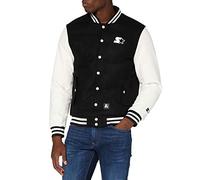 Starter Black Label Men's College Jacket, Black/White, S