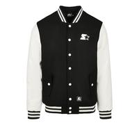 Starter Black Label Men's Starter College Jacket, black/white, M