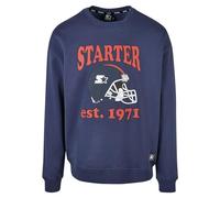 Starter Black Label Men's Starter Football Crew Neck Sweatshirt, Dark Blue, M