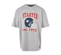 STARTER BLACK LABEL Men's Starter Football Tee T Shirt, Heathergrey, M UK