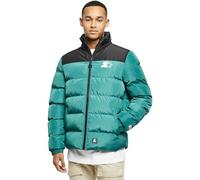 Starter Black Label Men's Starter Logo Puffer Jacket, Darkfreshgreen/Black, L