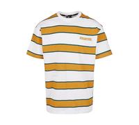 Starter Black Label Men's Starter Logo Striped Tee T-Shirt Not Applicable, White/Yellow, X-Small