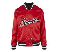 Starter Black Label Men's Starter Satin College Jacket, Cityred, M