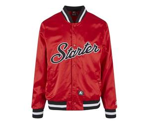 Starter Black Label Men's Starter Satin College Jacket, Cityred, M