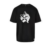 Starter Black Label Men's Starter Shooting Star Oversize Tee T-Shirt, S Plus Tall Black