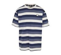 Starter Black Label Men's Starter Sun Stripes Oversize Tee T-Shirt, Dark Blue/Vintage Blue/palewhite, XXL