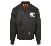 Starter Black Label Men's Starter The Classic Logo Bomber Jacket Jacket Not Applicable, Black, M