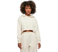Starter Black Label Women's Ladies Starter Cropped Hoody Hooded Sweatshirt, Palewhite, M