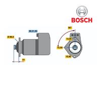 Starter BOSCH 0986011480